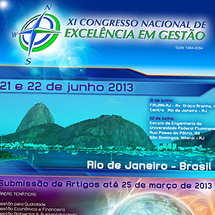 Material para divulgação e realização do Congresso Nacional de Exelência em Gestão - Niterói